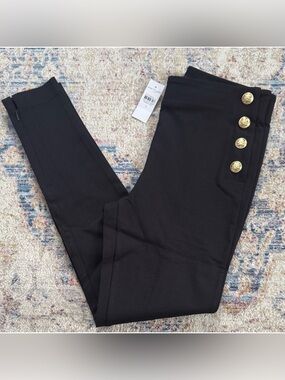 ⚓️Ann Taylor black slim leg sailor pants. Size S.